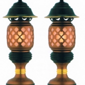 大佛心燈(仿古紅晶鑽)白布