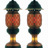 大佛心燈(仿古紅晶鑽)紅布