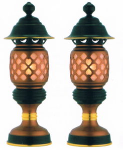 大佛心燈(仿古紅晶鑽)白布