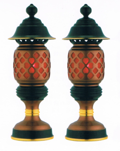 大佛心燈(仿古紅晶鑽)紅布